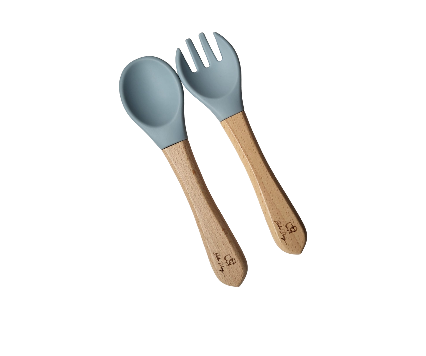 Combi Deal Verdeelbord + Bestek Dusty Blue