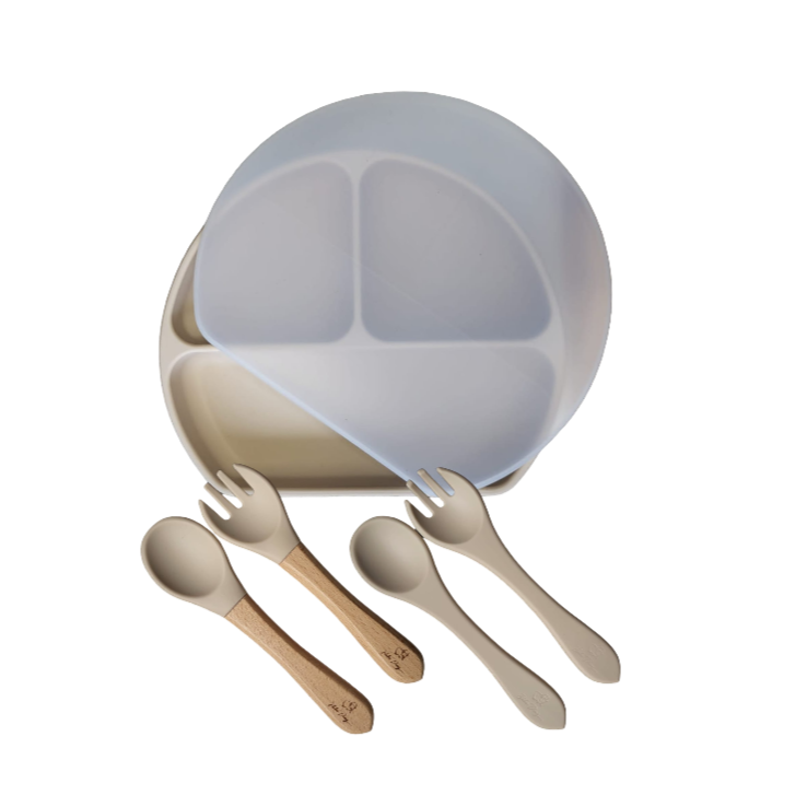 Combi Deal Verdeelbord + Bestek Beige