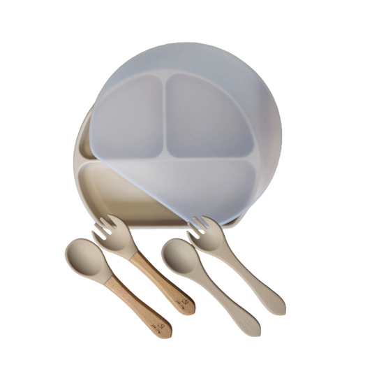 Combi Deal Verdeelbord + Bestek Beige